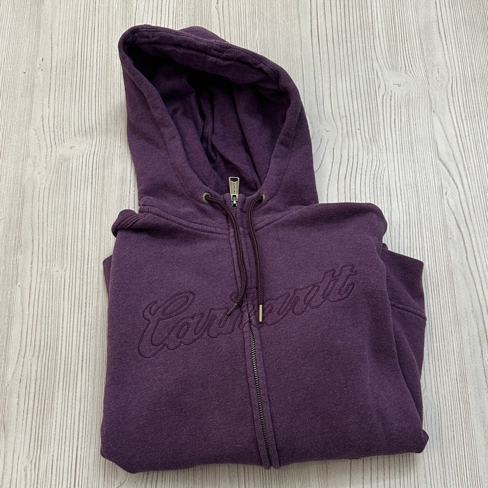 Carhartt Deep Purple Zip-Up Hoodie